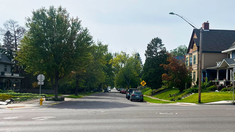 First Street corridor looking downtown